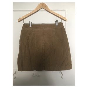 Wilfred Free brown corduroy mini skirt